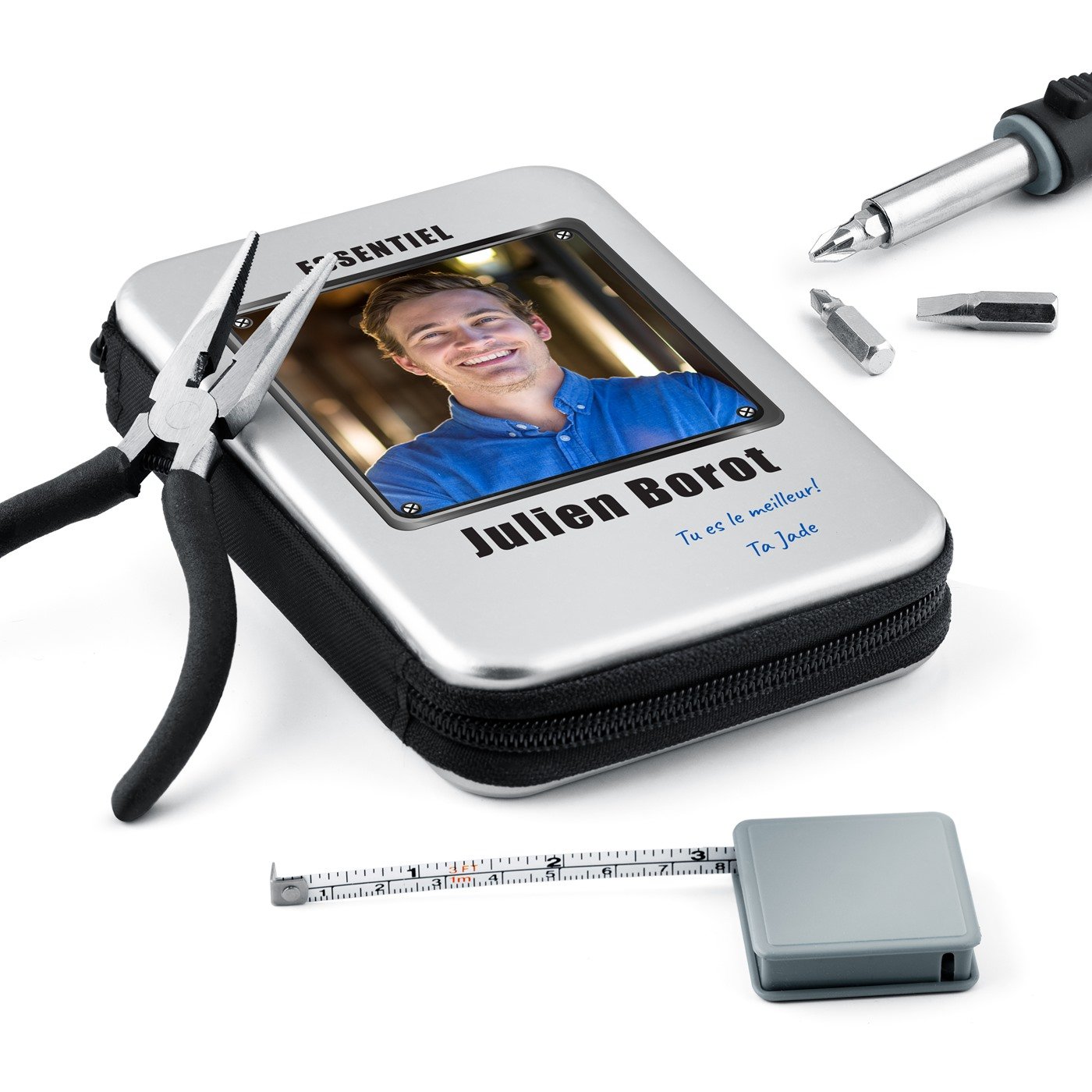 Customized Tool Box for Fiancé with Photo