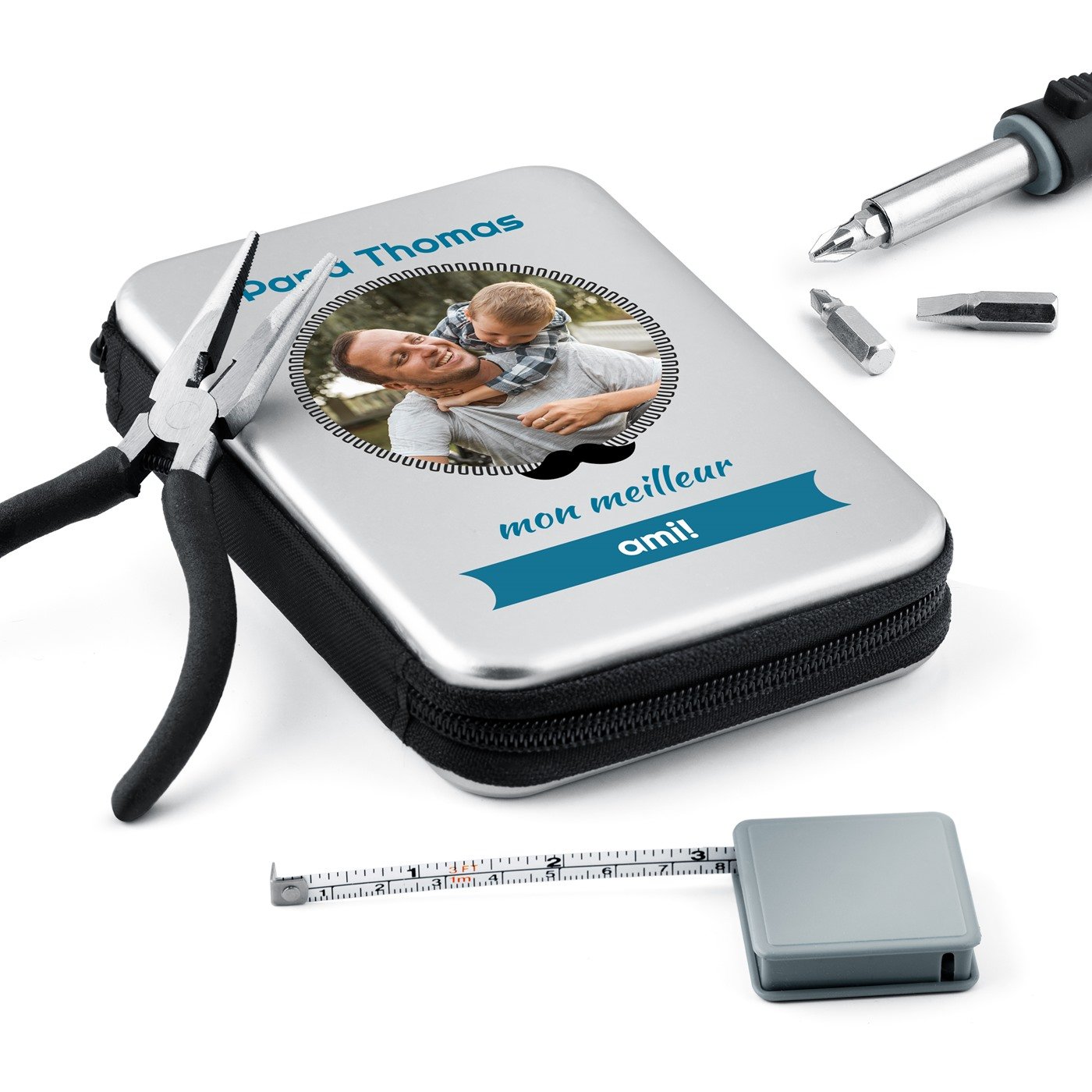 Caja de herramientas personalizada para papá