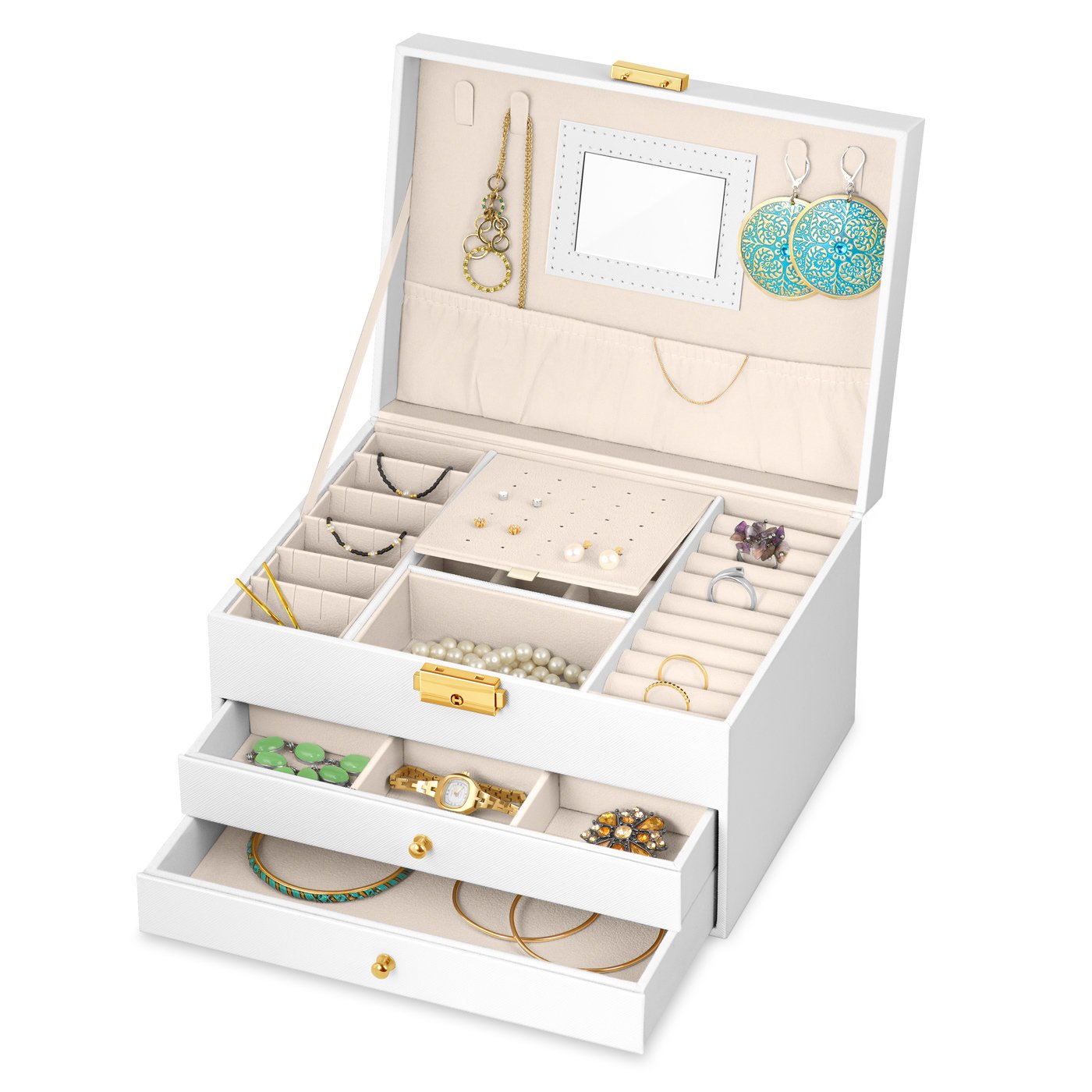 Murrano White Jewelry Box for Girl's Communion
