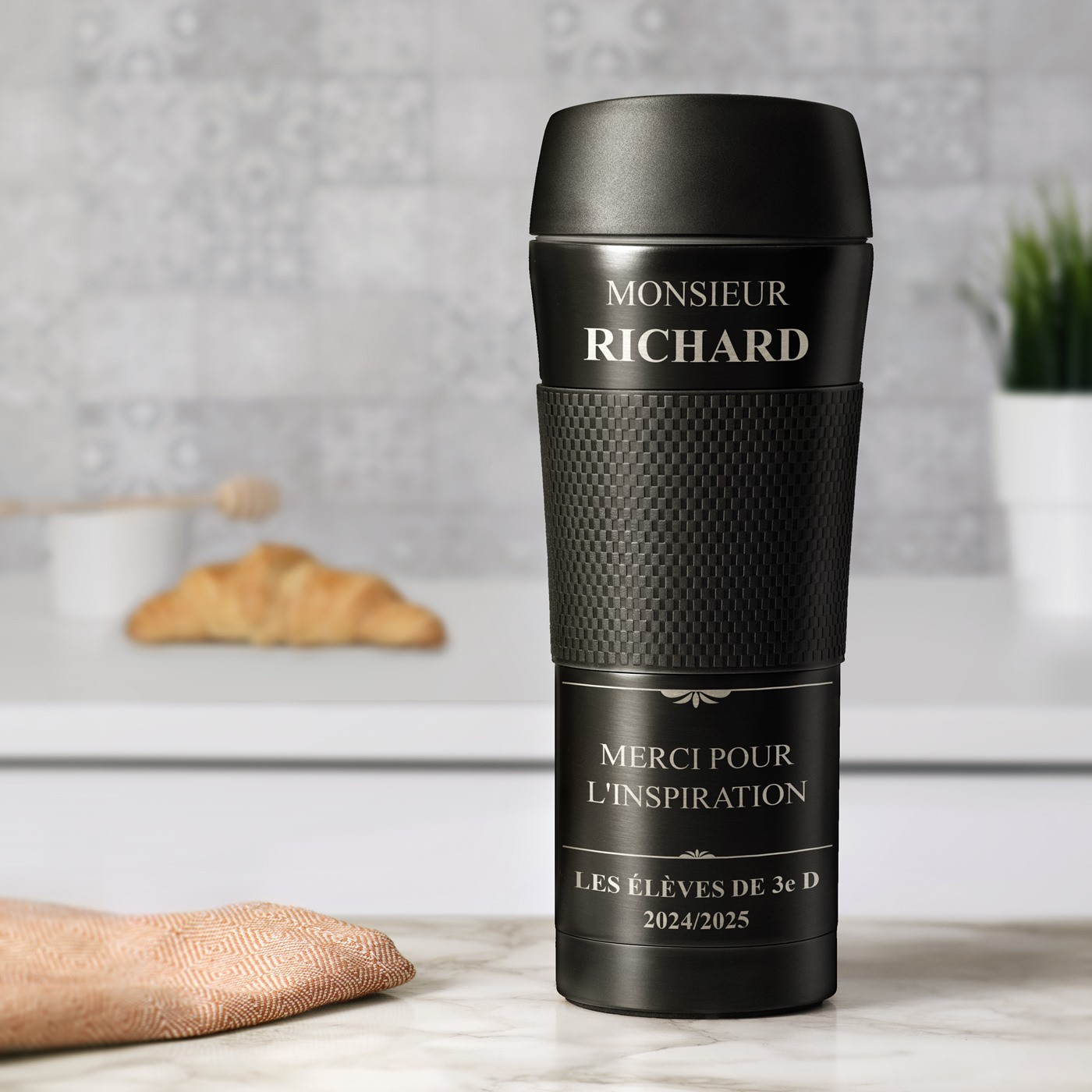 Bouteille Isotherme Murrano Personnalisée avec Revêtement Antidérapant