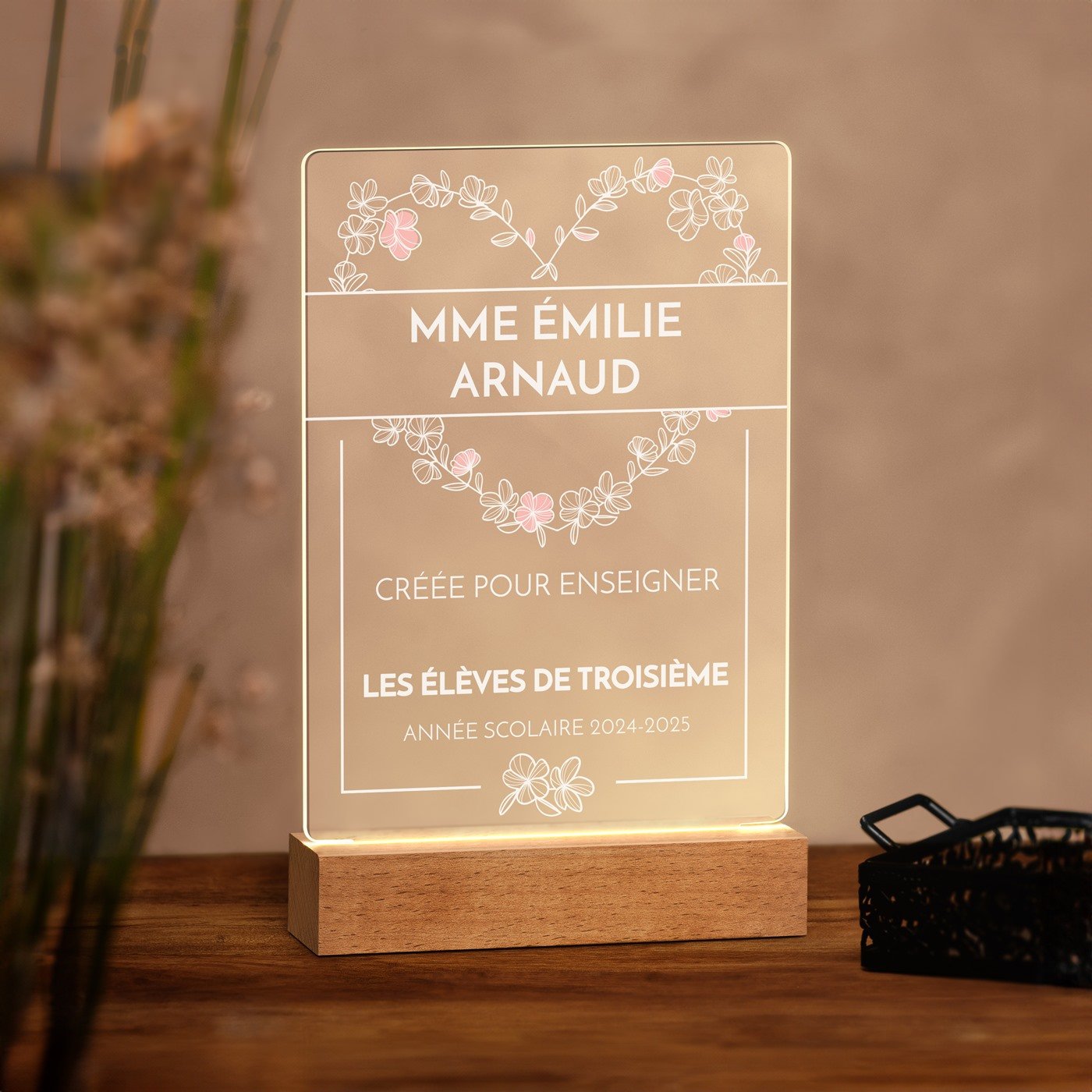 Lámpara LED personalizada Murrano - Tamaño L para profesionales