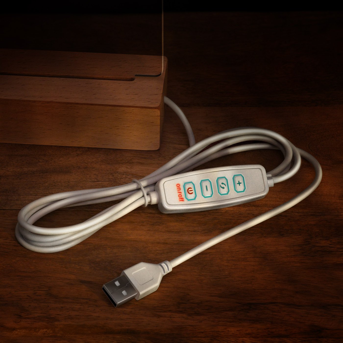 Lámpara LED personalizada Murrano - Tamaño grande para ahijada en el bautismo