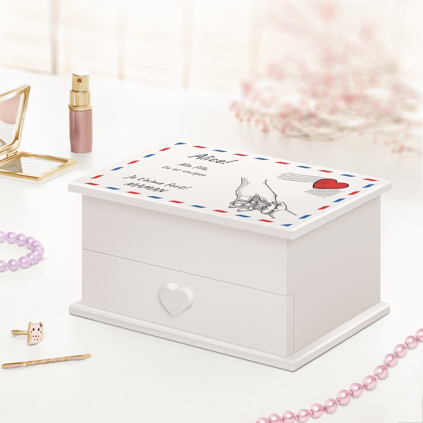 Caja musical personalizada Murrano - Regalo de cumpleaños único para niña
