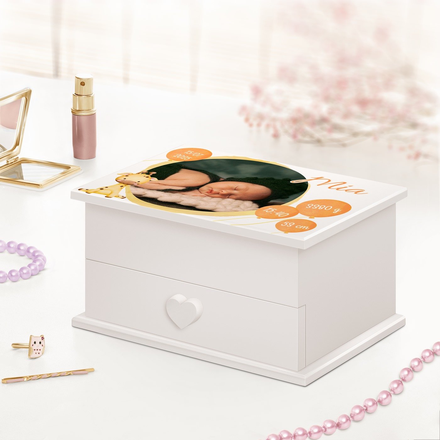 Murrano Music Box - Personalized Jewelry Box for Little Girls