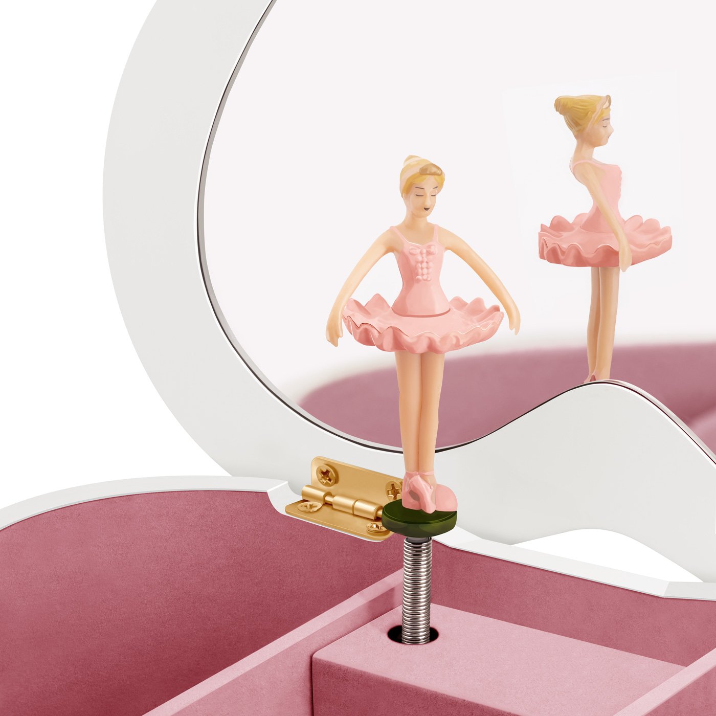 Murrano Personalized Heart-Shaped Music Box for Goddaughter's Communion