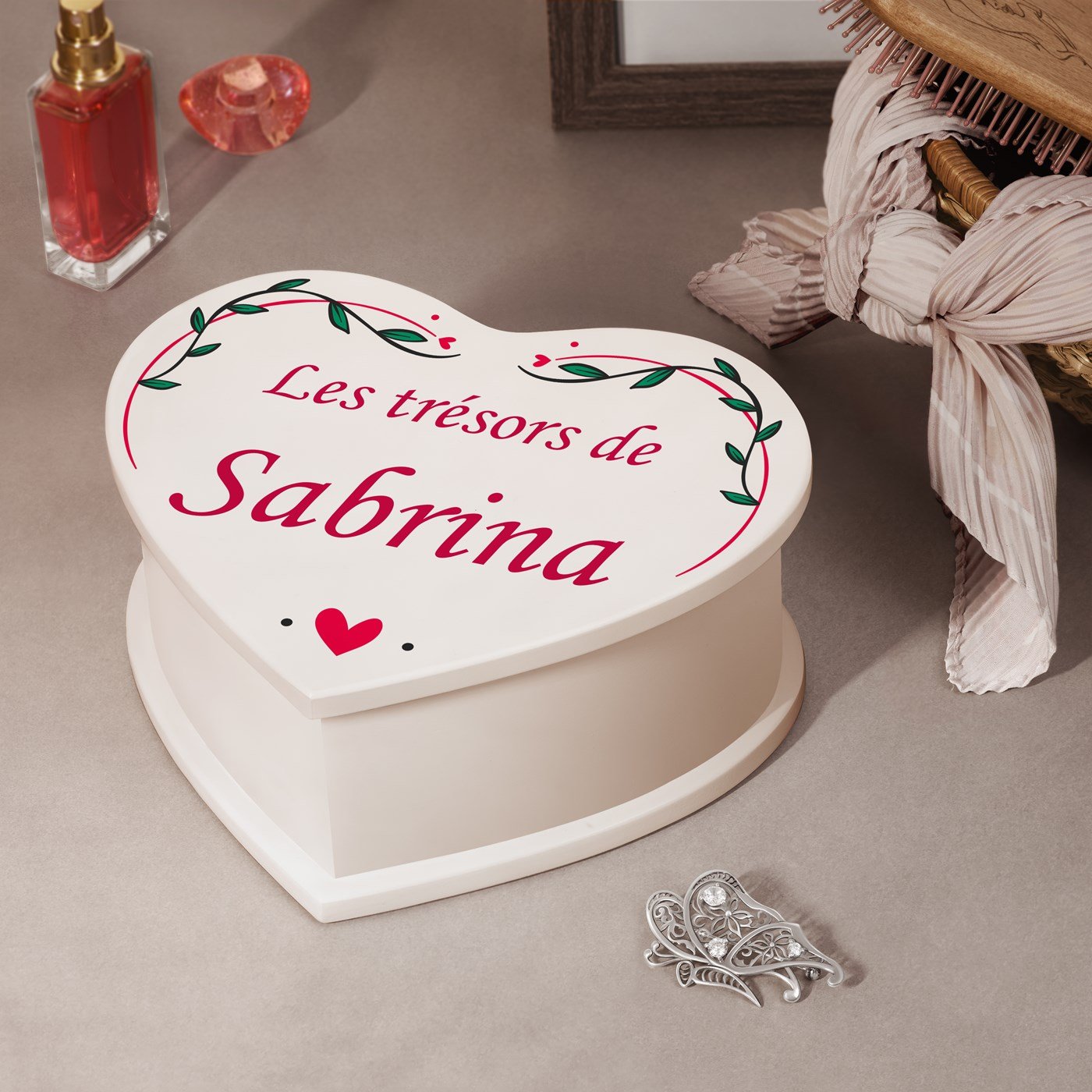 Murrano Heart Shaped Musical Jewelry Box