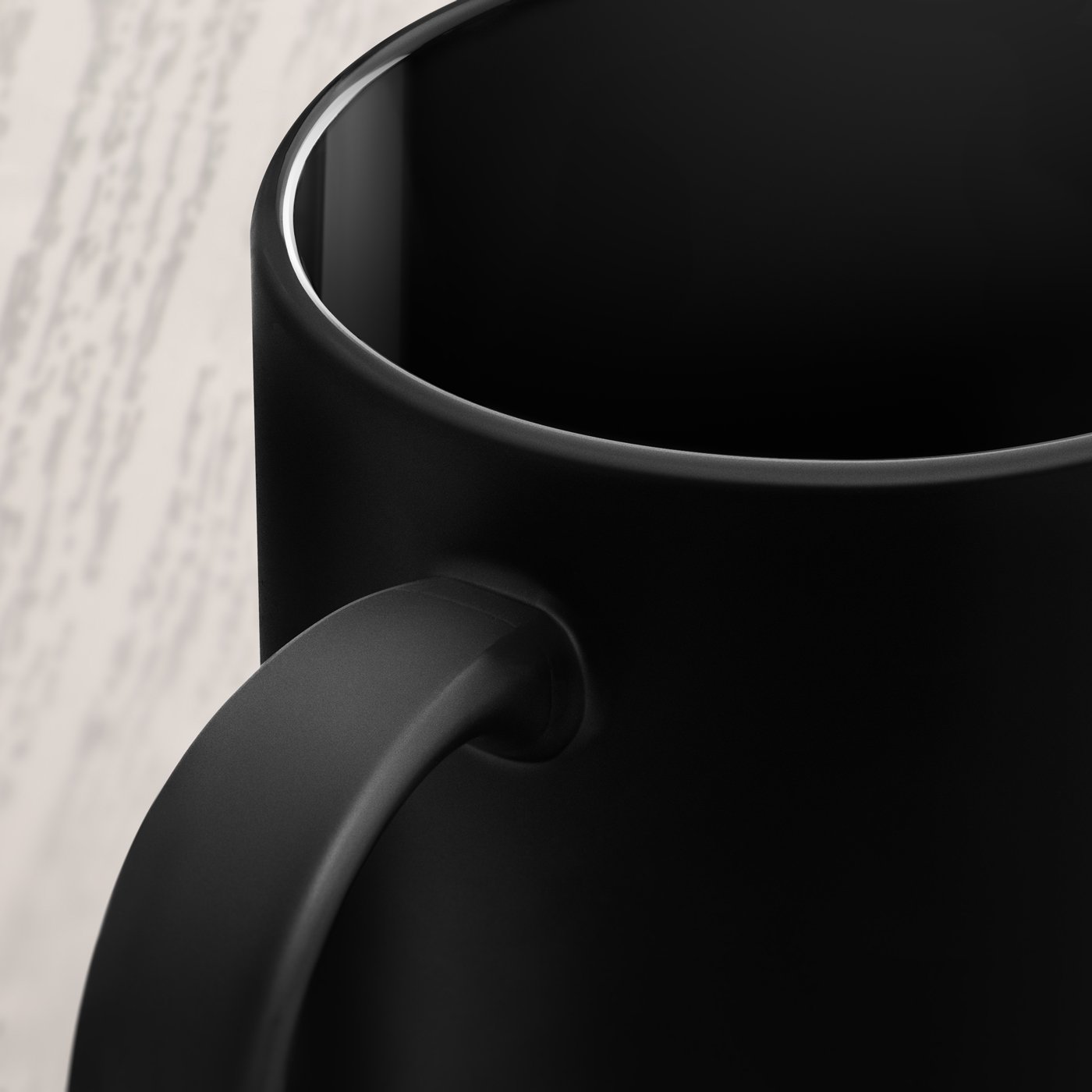 Taza de cerámica negra Murrano con personalización para maestro/profesor