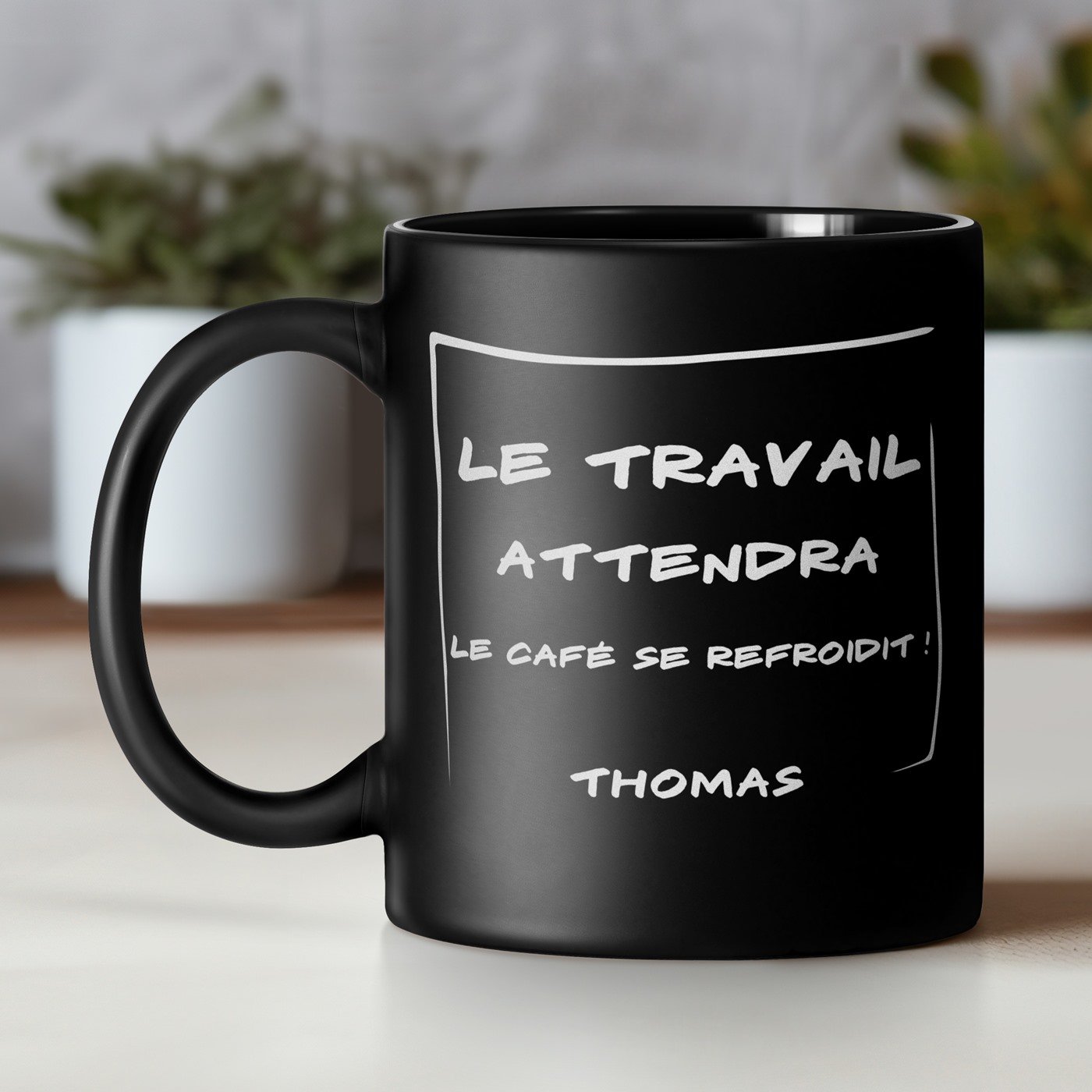 Mug de cerámica Murrano personalizado para él - Promoción de trabajo y cumpleaños