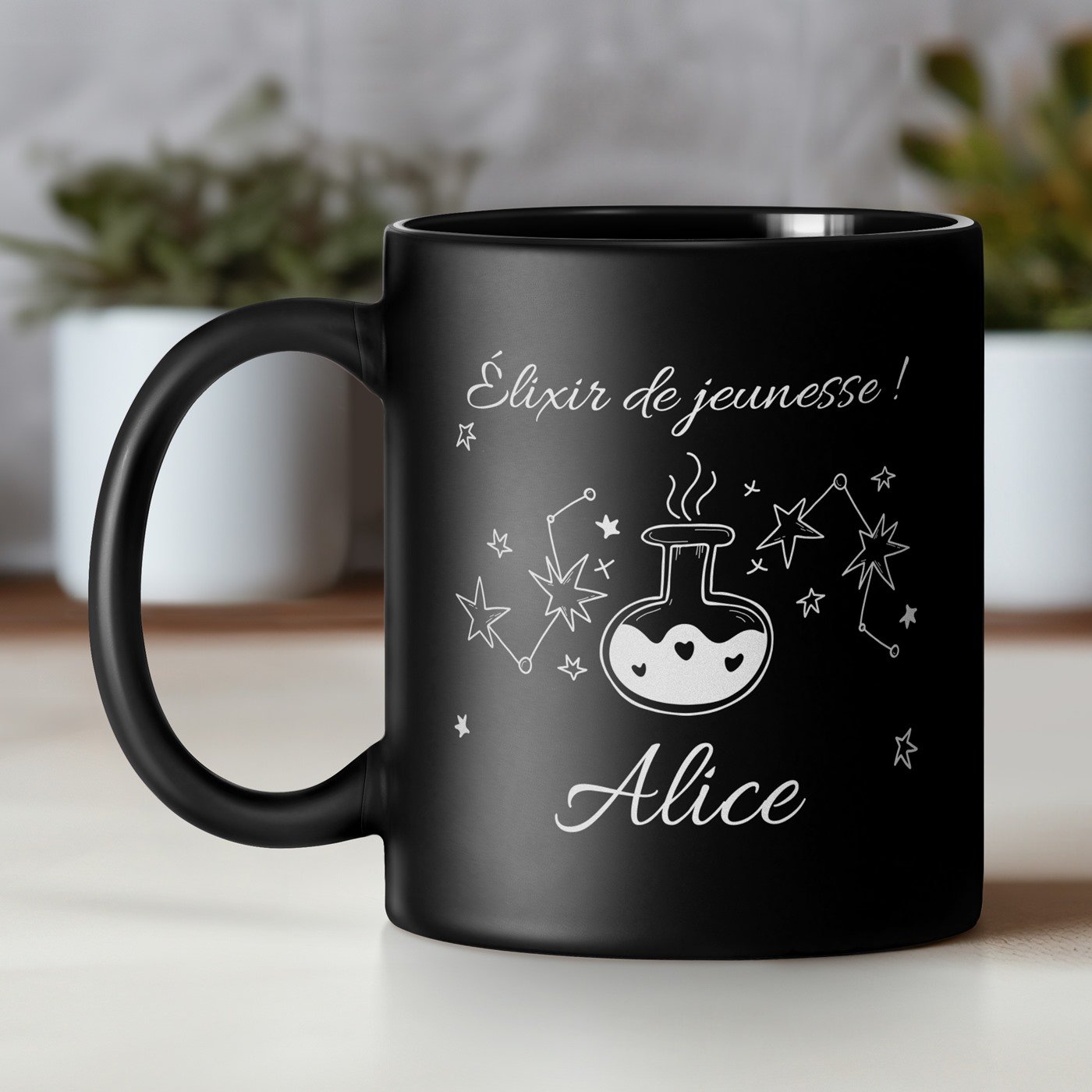 Taza de cerámica Murrano personalizada para ella - Regalo de aniversario
