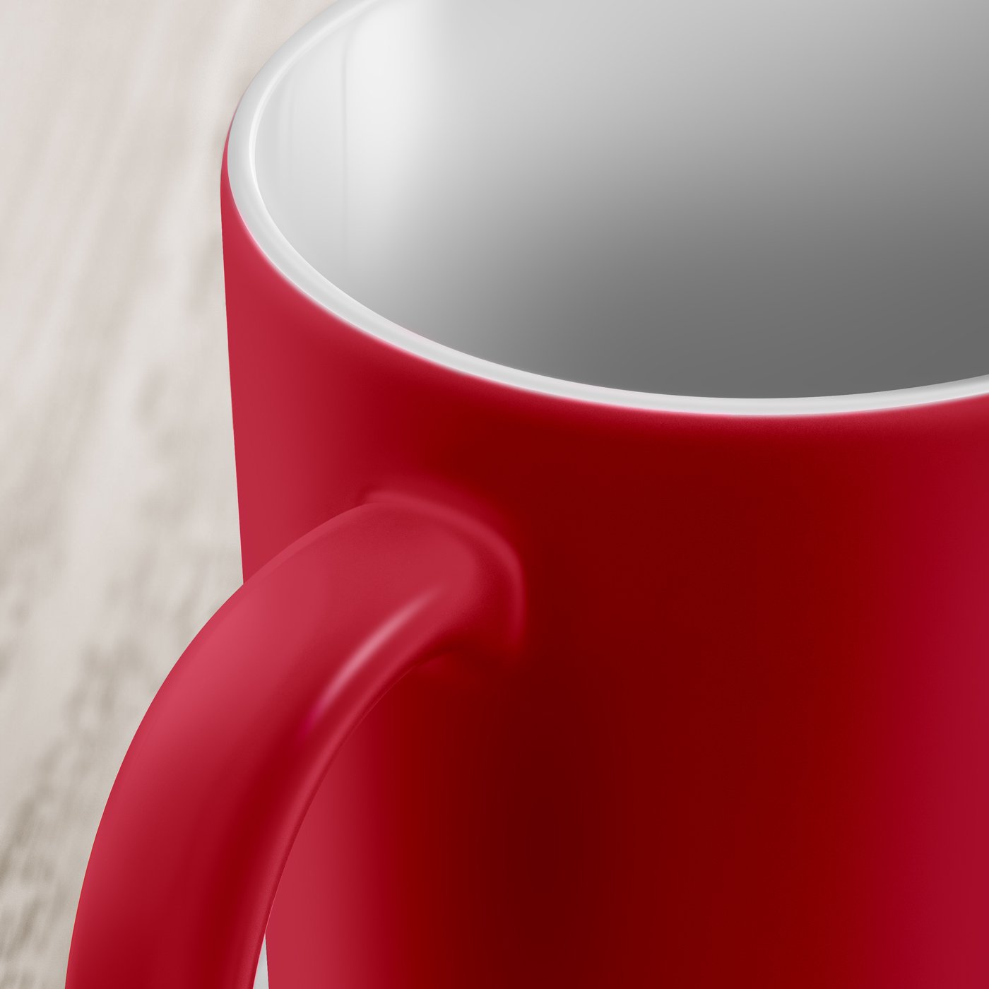 Mug de cerámica roja y blanca Murrano con personalización de gato cumpleaños para mujeres