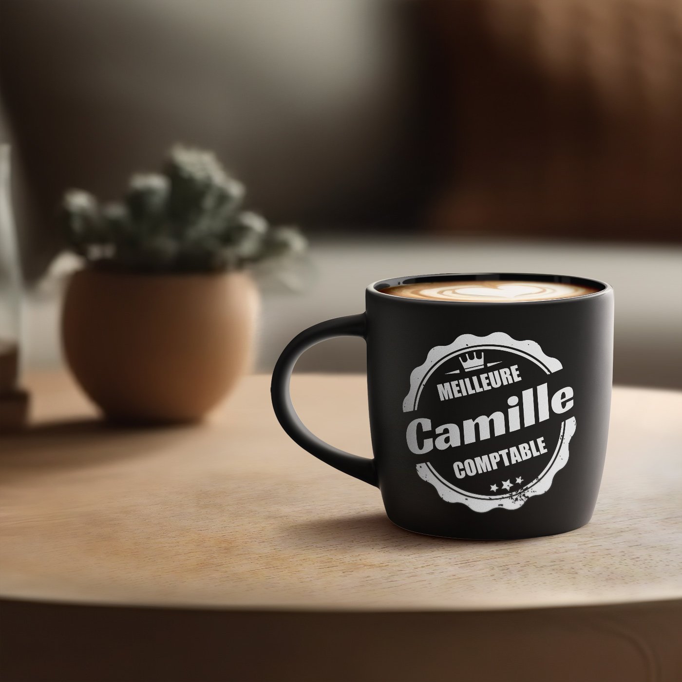 Taza de cerámica Murrano con grabado - Mejor contadora mujer promoción