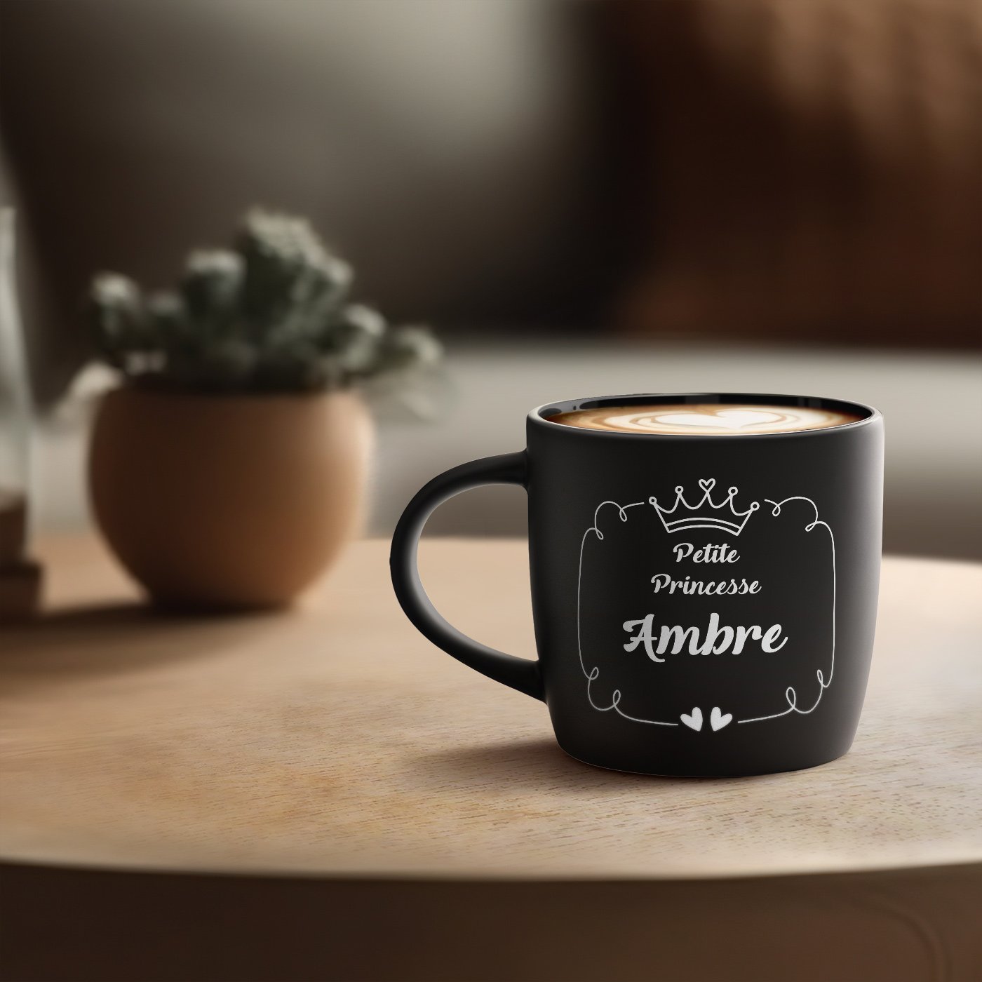 Taza de cerámica Murrano con grabado - Regalo de aniversario Princesa