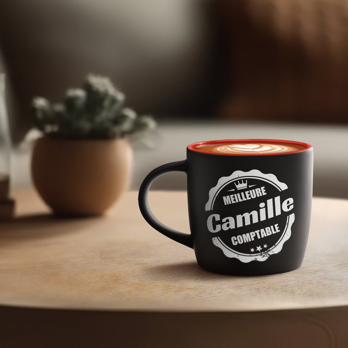 Taza de cerámica Murrano personalizada con grabado para compañero contador promoción