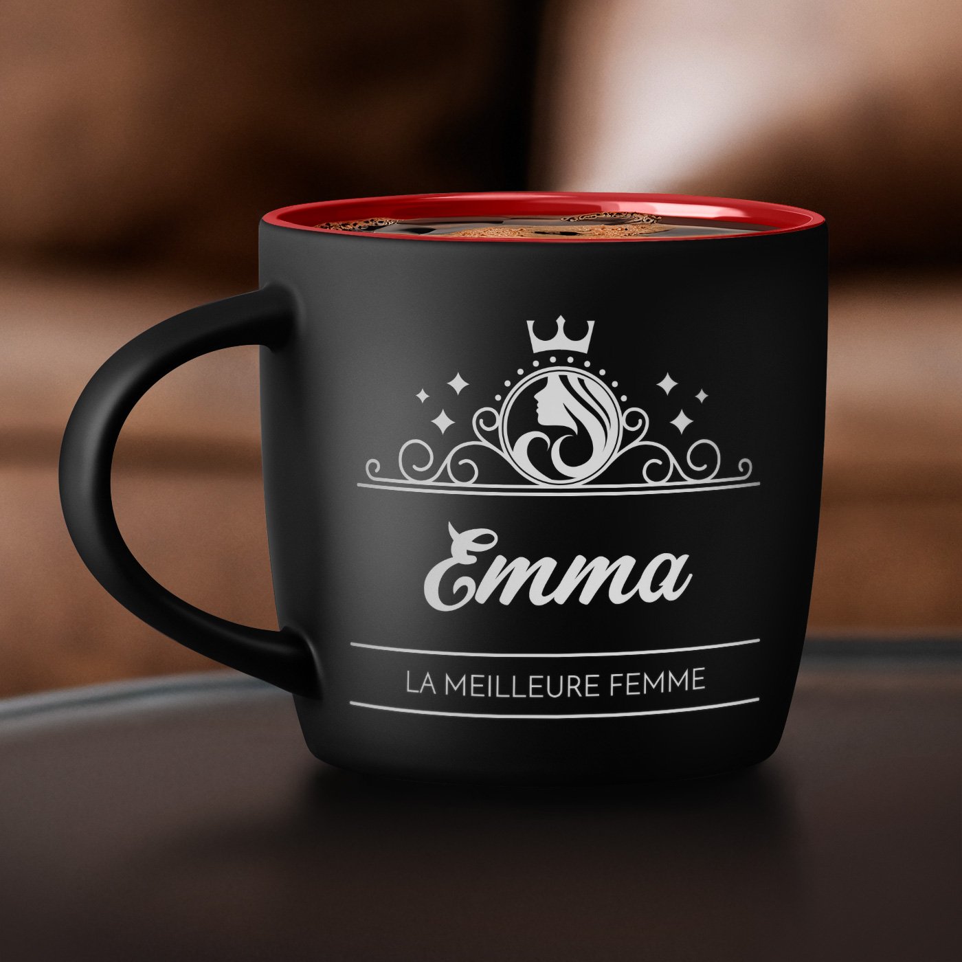 Murrano Ceramic Mug with Personalized Engraving for Women - International Women's Day