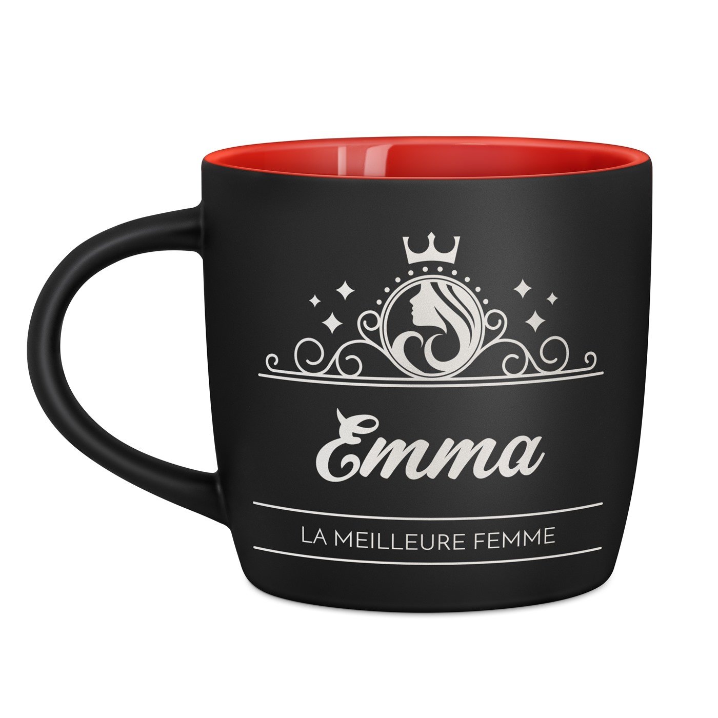 Tasse en céramique Murrano personnalisée avec gravure pour femmes - Journée internationale des femmes