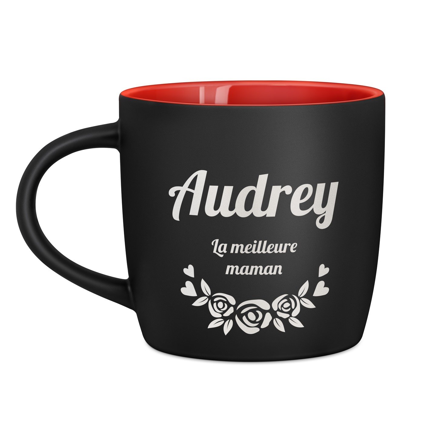 Mug de cerámica Murrano personalizado con grabado para mamá - Idea de regalo para el Día de la Madre