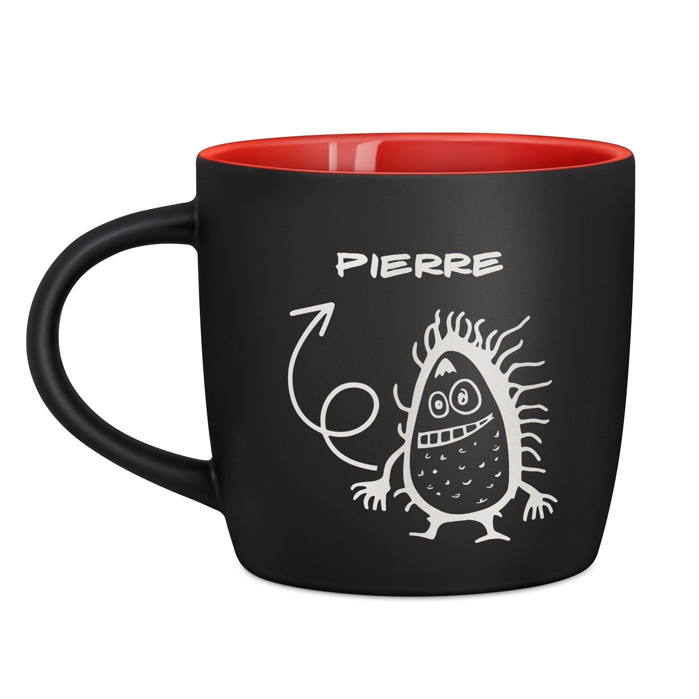 Taza de cerámica Murrano personalizada con grabado para el cumpleaños de su hijo o nieto