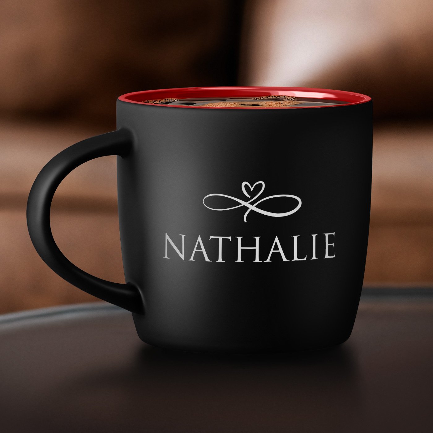 Mug de cerámica Murrano con grabado personalizado para regalo de cumpleaños o Día de San Valentín de mujer