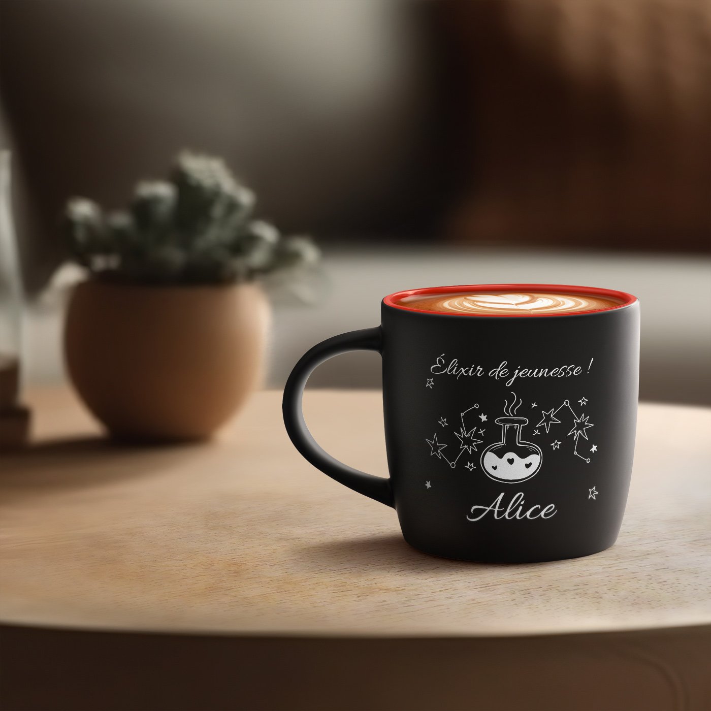 Taza de cerámica Murrano con grabado personalizado para mujer - Regalo de aniversario