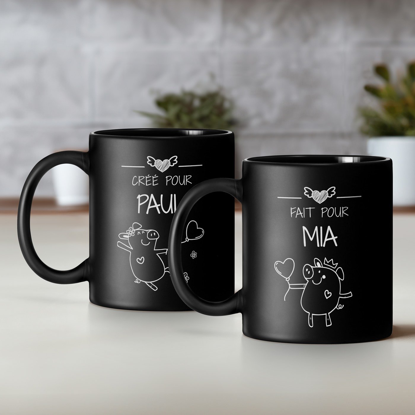 Set de tazas de cerámica personalizadas Murrano (2 unidades)