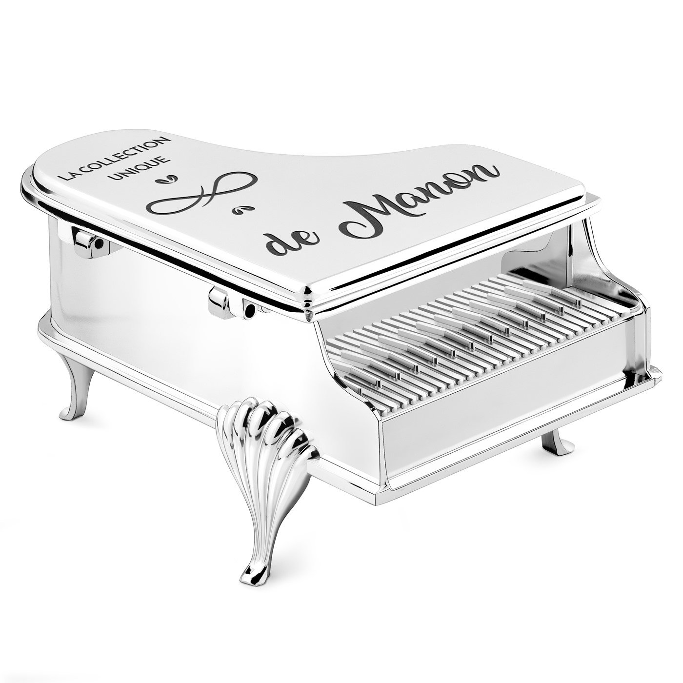 Caja de joyas personalizada en forma de piano Murrano