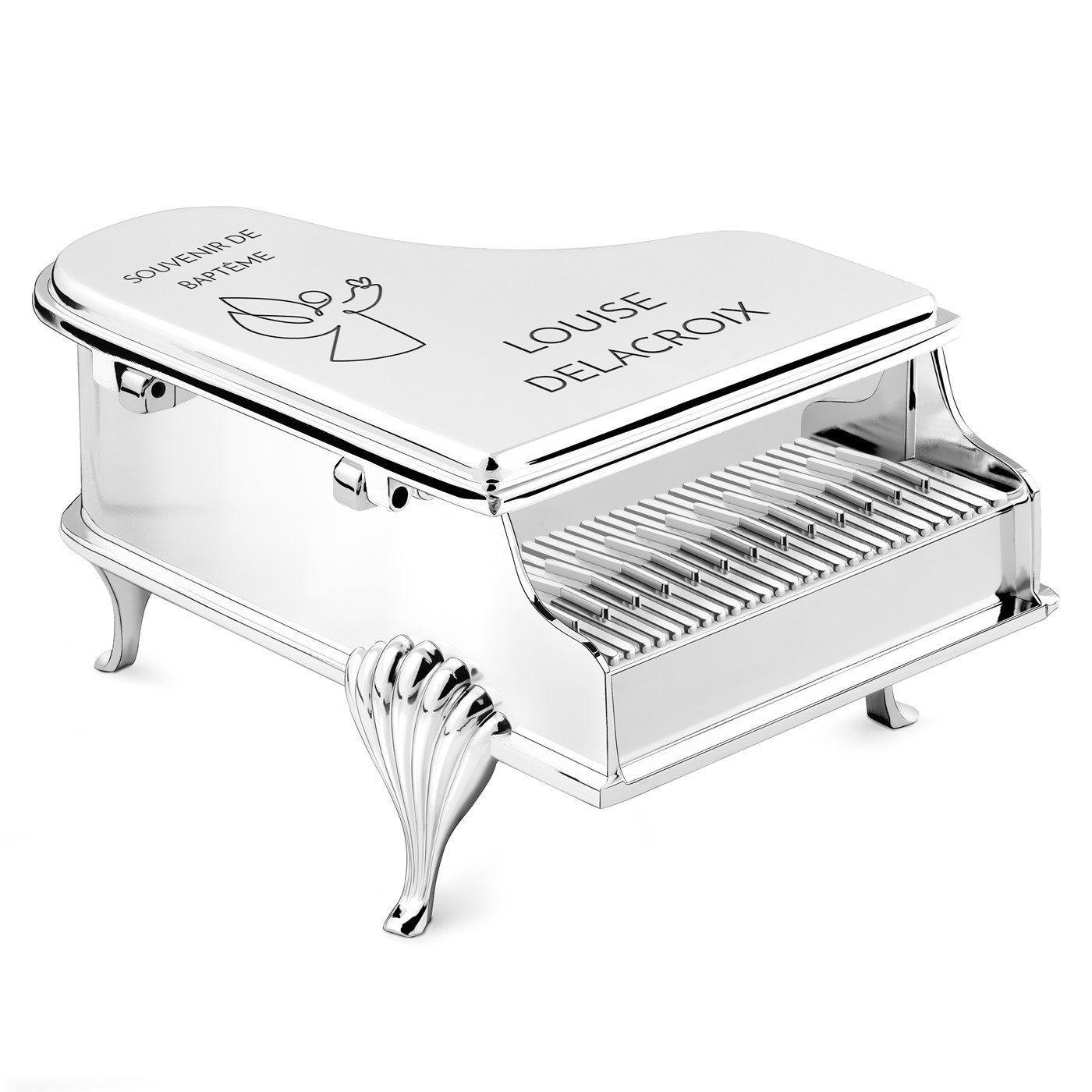 Murrano Personalized Piano-Shaped Jewelry Box