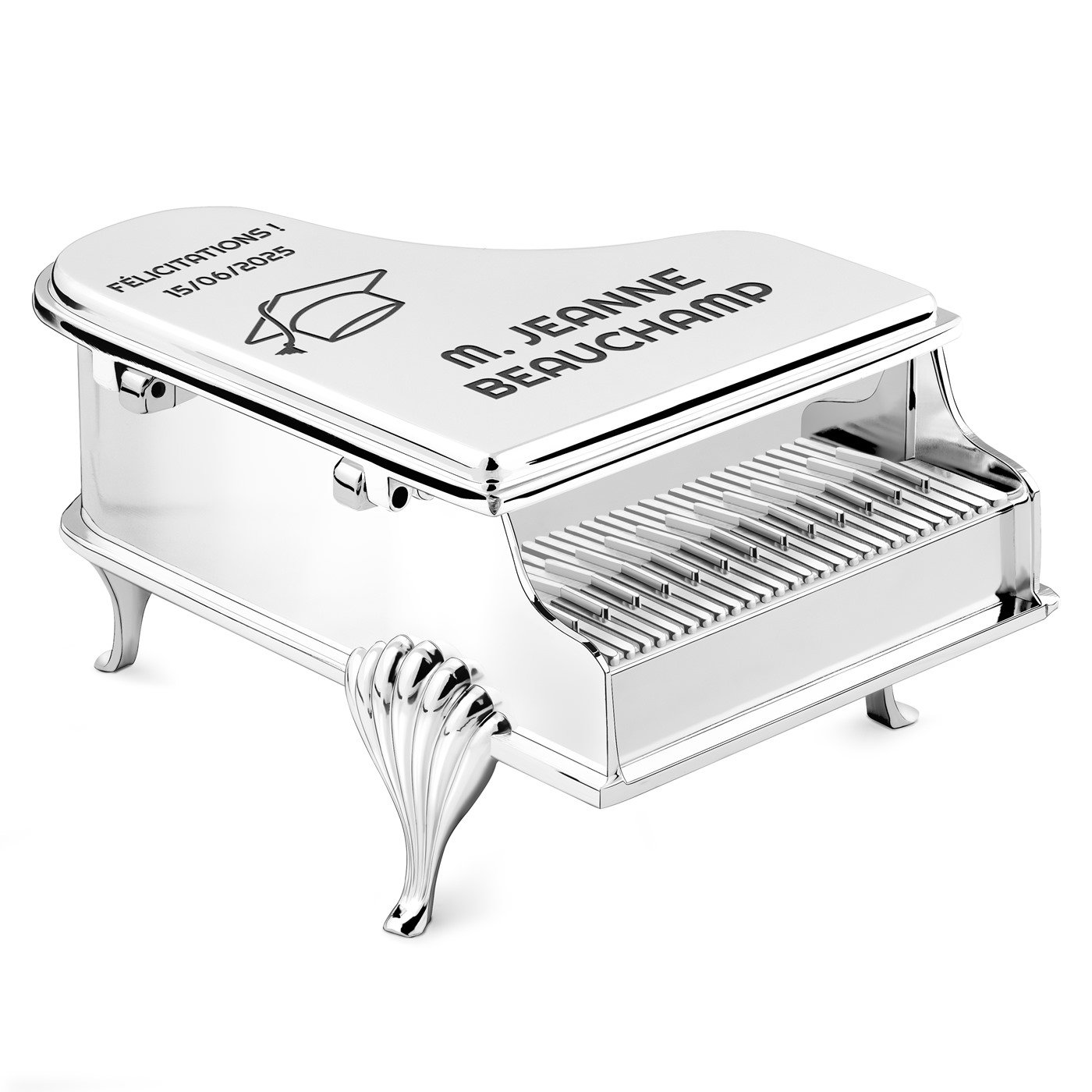 Murrano Customized Piano Shaped Jewelry Box