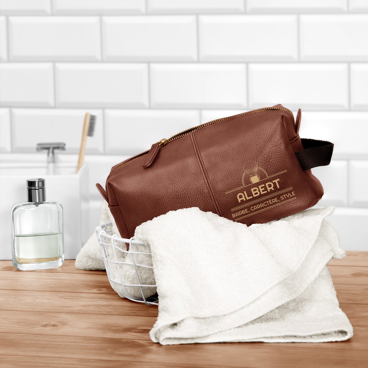 Murrano Personalized Toiletry Kit for Beard Friends