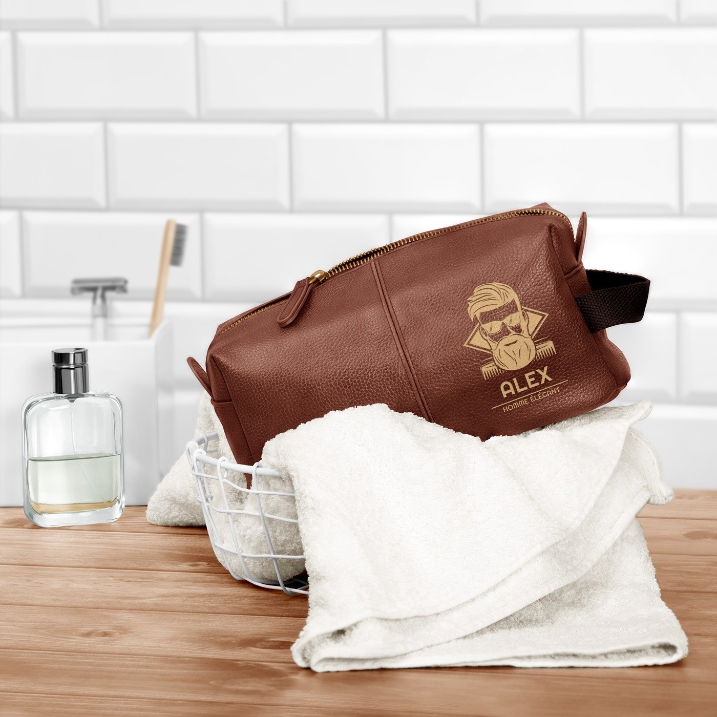 Kit de aseo personalizado Murrano para hombre con barba