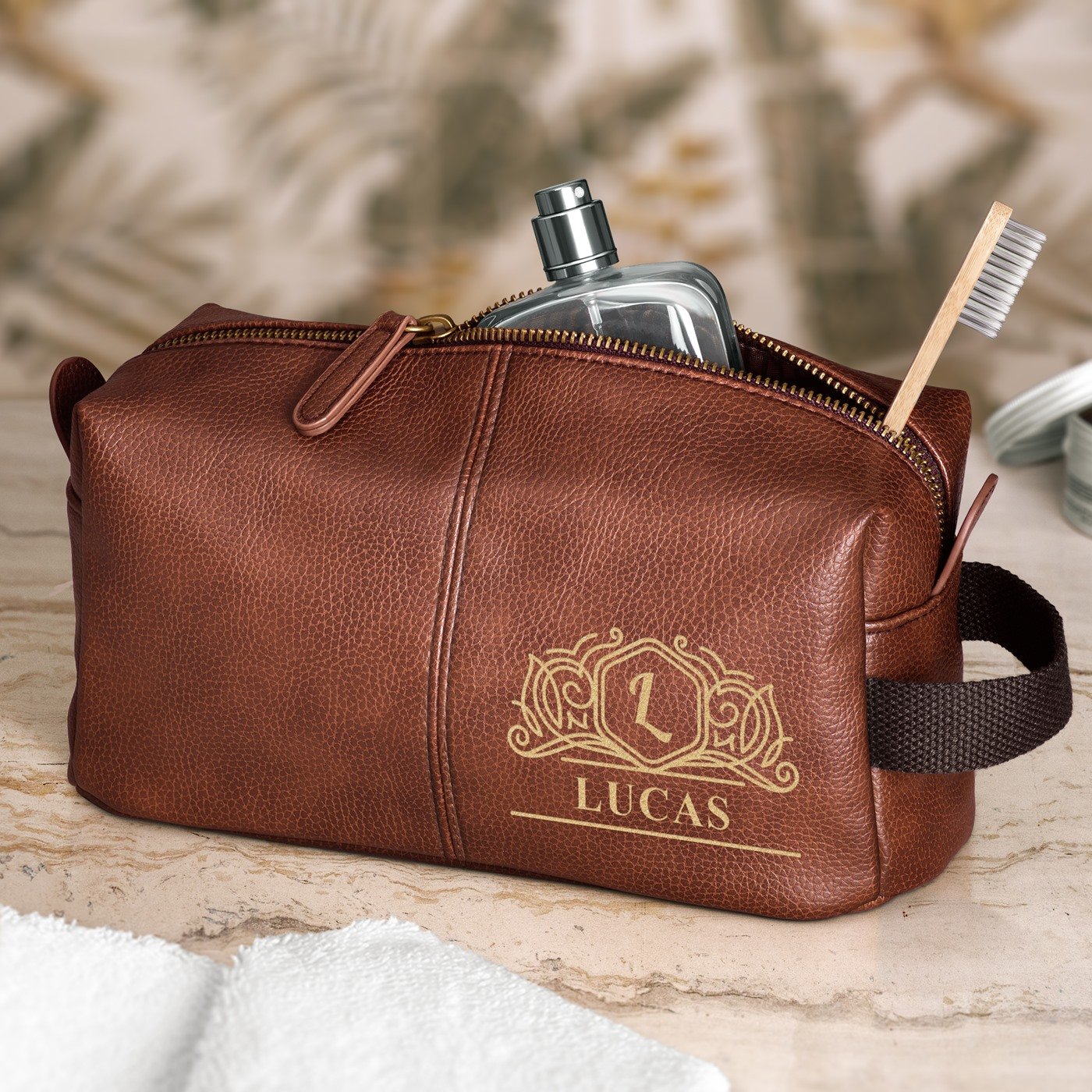 Murrano Personalized Toiletry Kit for Father-in-Law