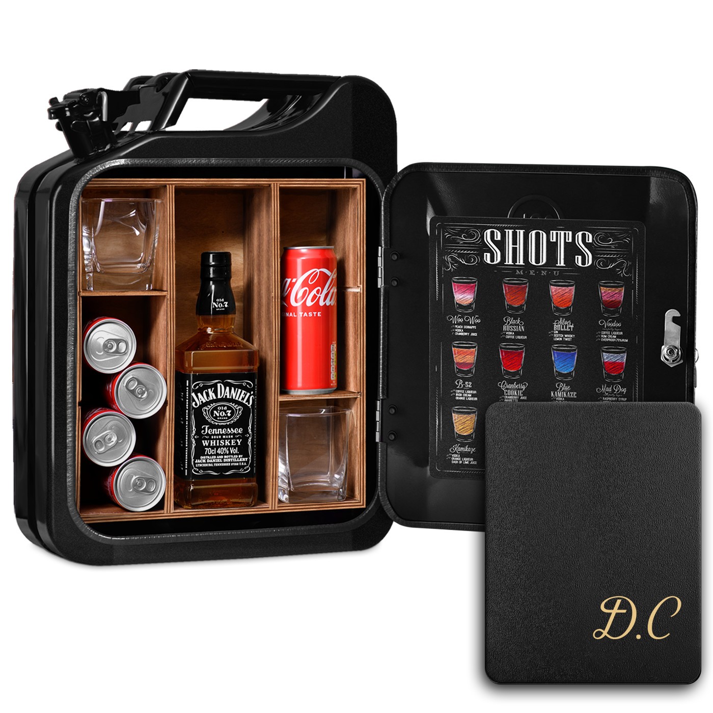 Minibar Jerrican Murrano con Grabado Personalizado