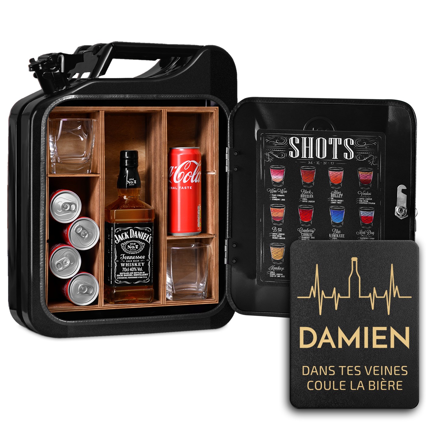 Minibar Jerrican Murrano - Regalo personalizado para amante de la cerveza