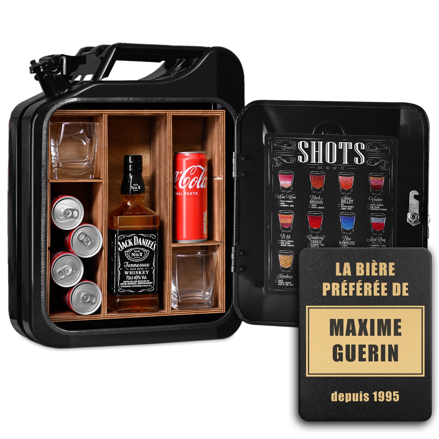 Minibar Jerricán Murrano con Grabado para Aficionados a la Cerveza