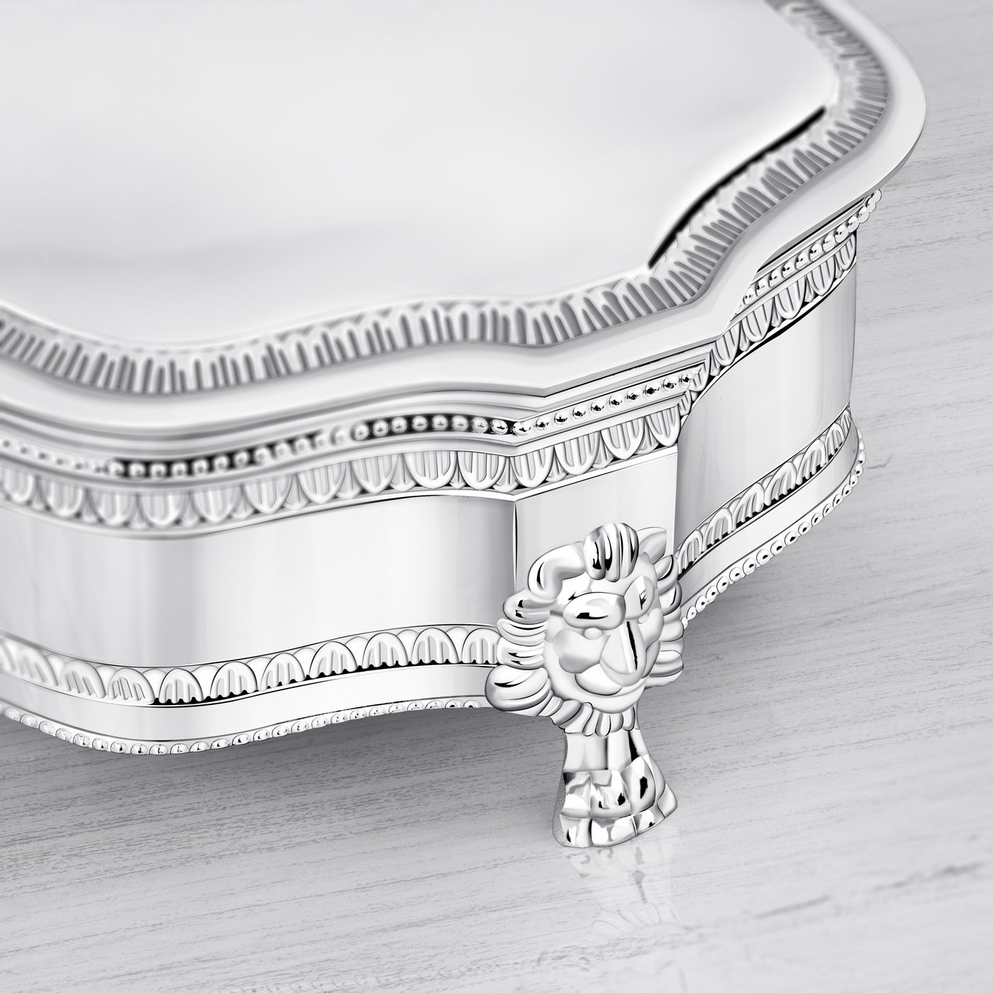Caja de joyas de plata personalizada Murrano