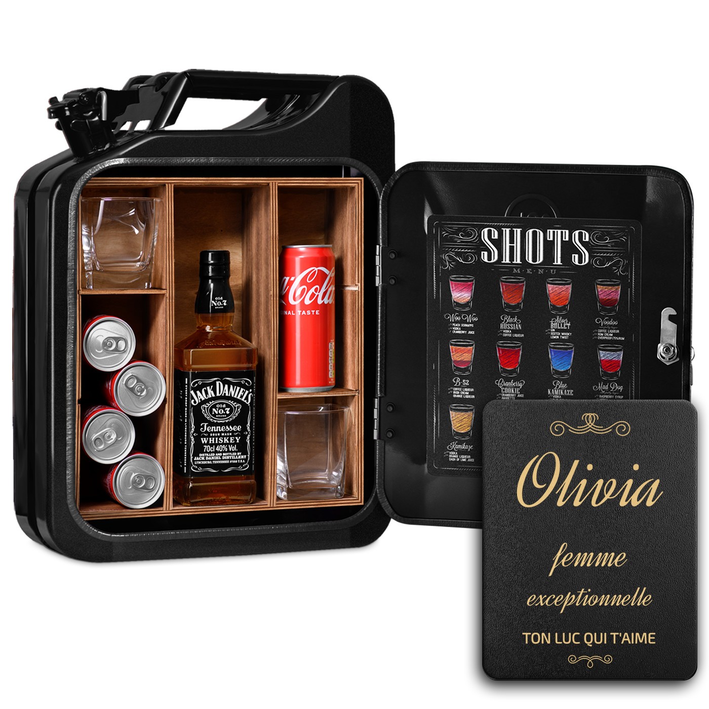 Minibar Jerricán Murrano con Grabado para Mujer Excepcional
