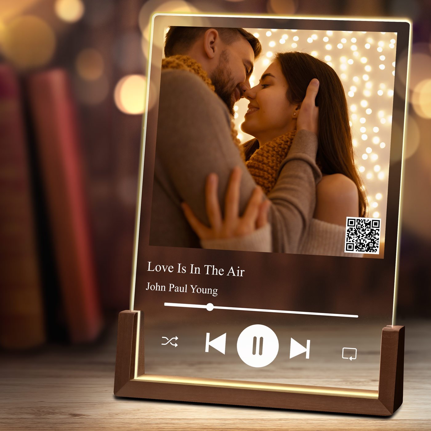 Lámpara LED Murrano XL personalizada para cinéfilos