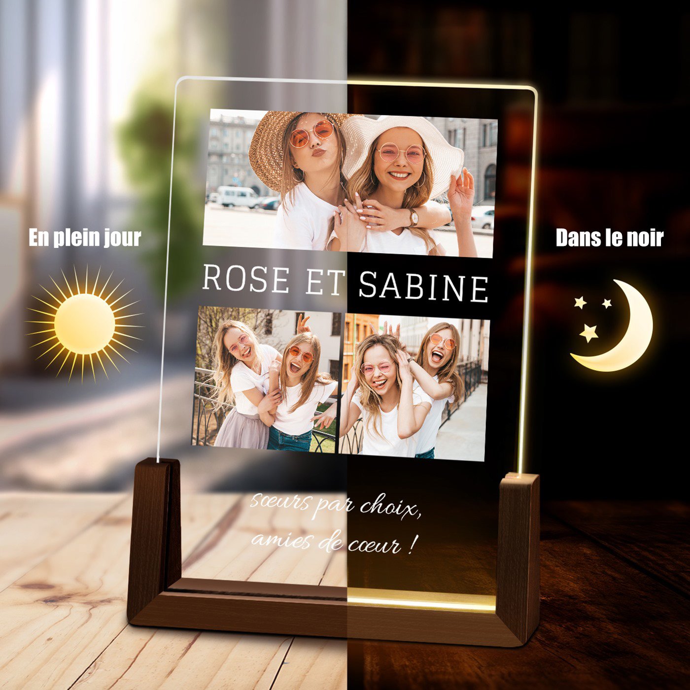 Murrano Custom LED Photo Lamp for Friends
