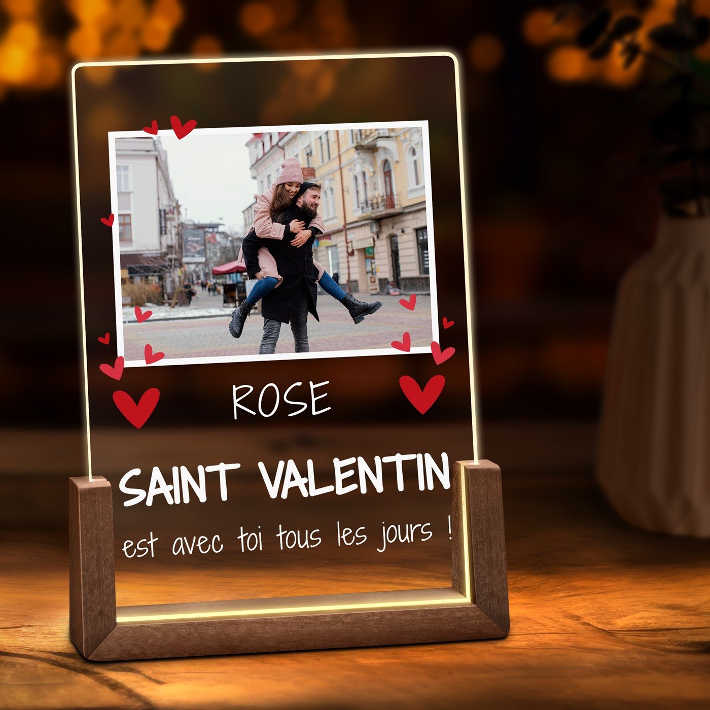 Murrano Custom LED Photo Lamp for Women - Friend, Girlfriend