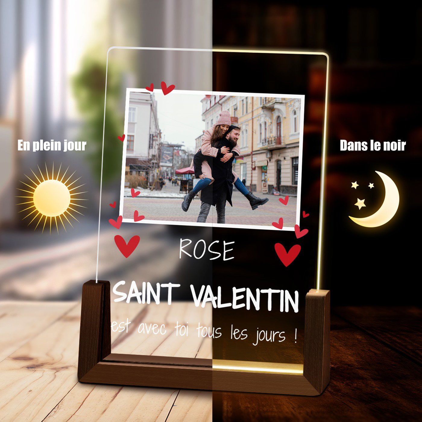 Murrano Custom LED Photo Lamp for Women - Friend, Girlfriend