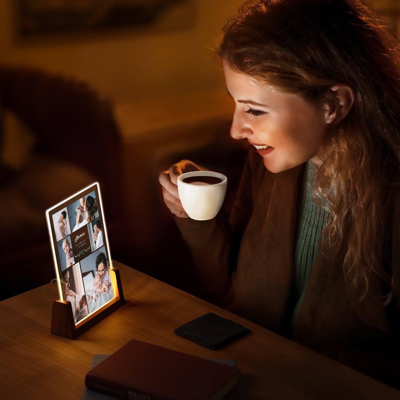 Lámpara LED personalizada Murrano - El regalo especial para mamá