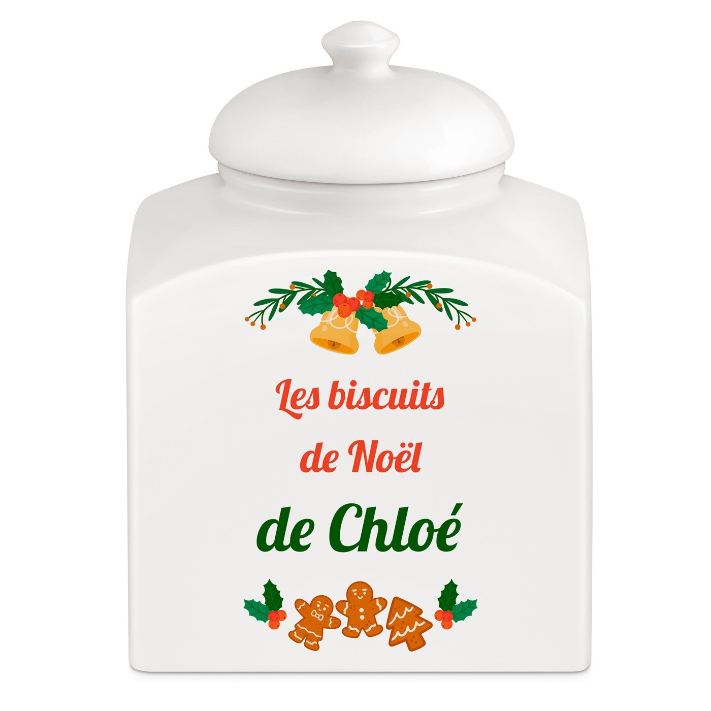 Murrano Ceramic Cookie Jar with Personalized Design for Women