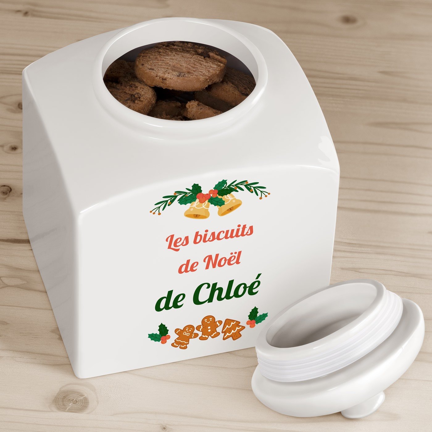 Murrano Ceramic Cookie Jar with Personalized Design for Women