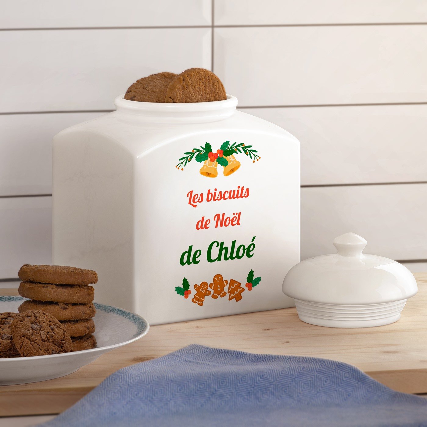 Pot à biscuits en céramique Murrano personnalisé pour femmes