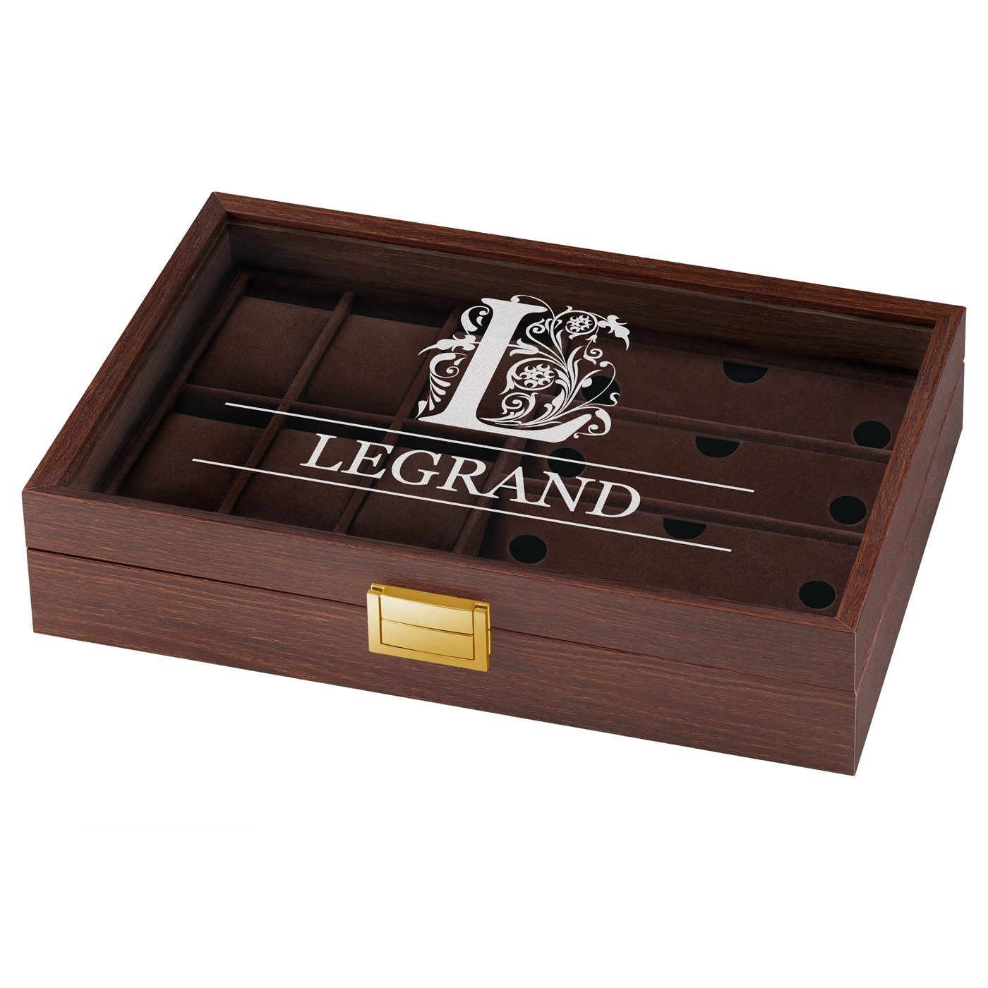 Caja para relojes y gafas personalizada Murrano