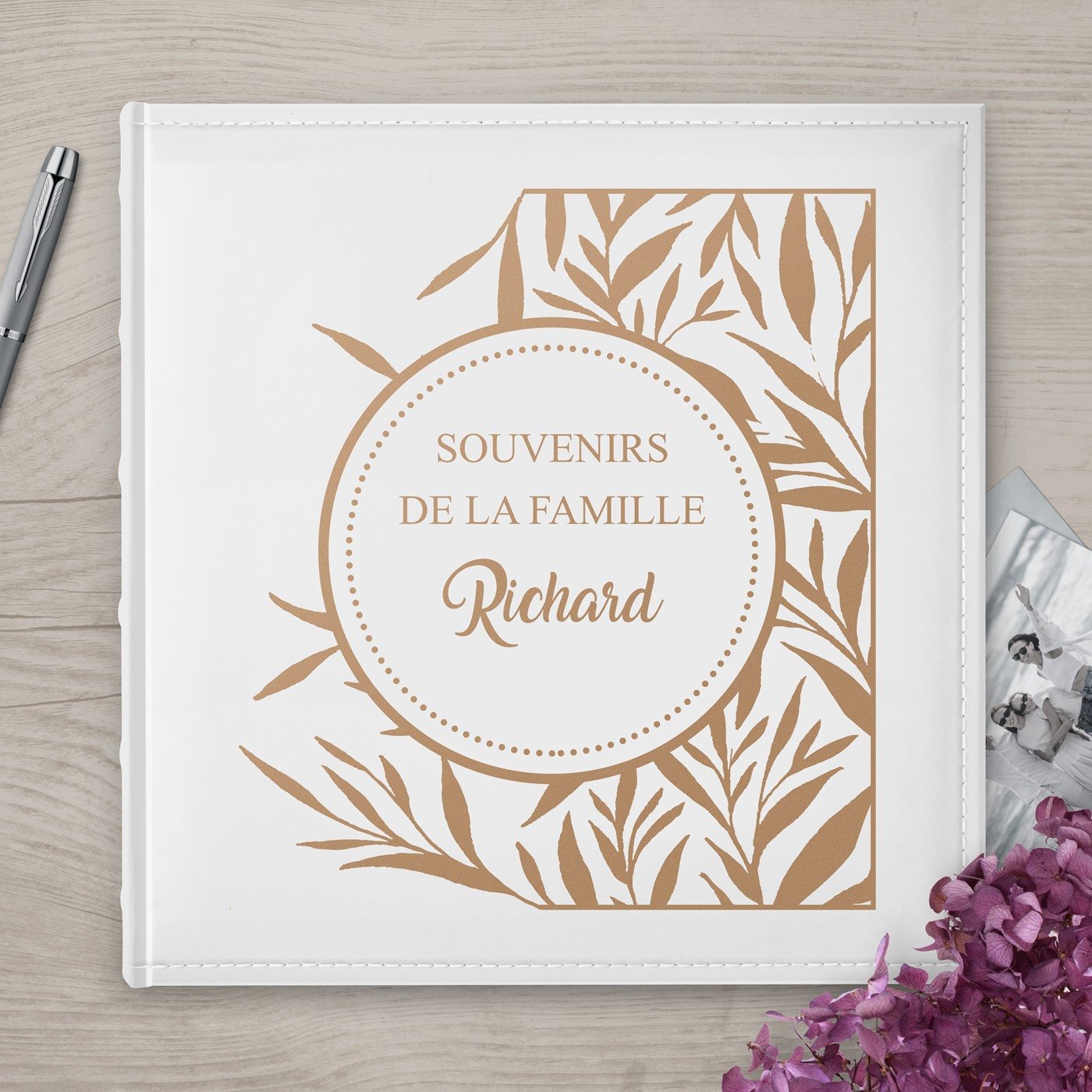 Murrano Family Large Format Photo Album with Personalized Family Name