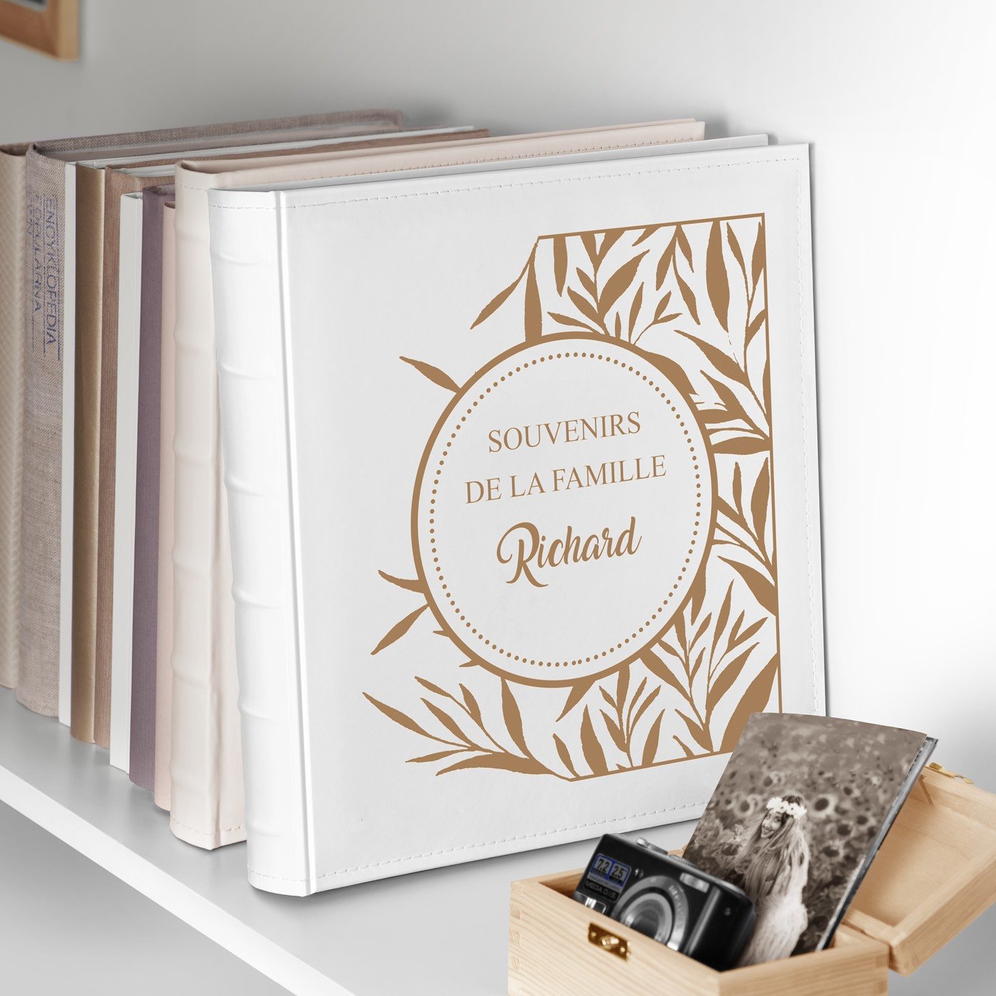 Murrano Family Large Format Photo Album with Personalized Family Name