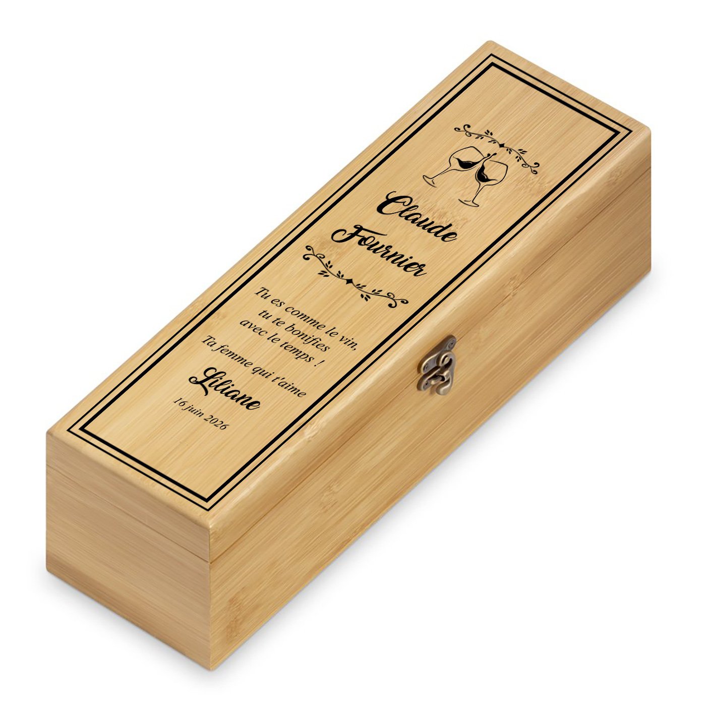 Murrano Personalized Wine Gift Set for Husband