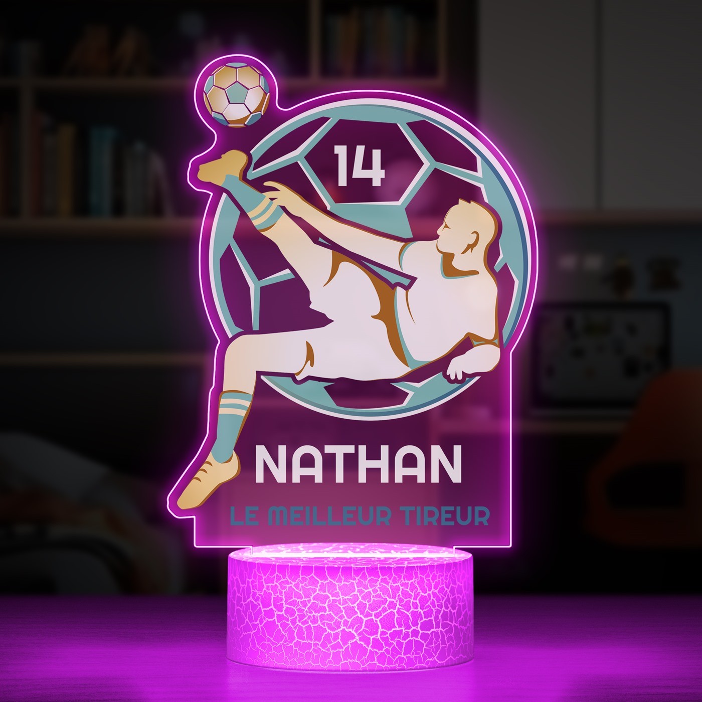 Lámpara LED Murrano 3D personalizada con impresión para el mejor tirador
