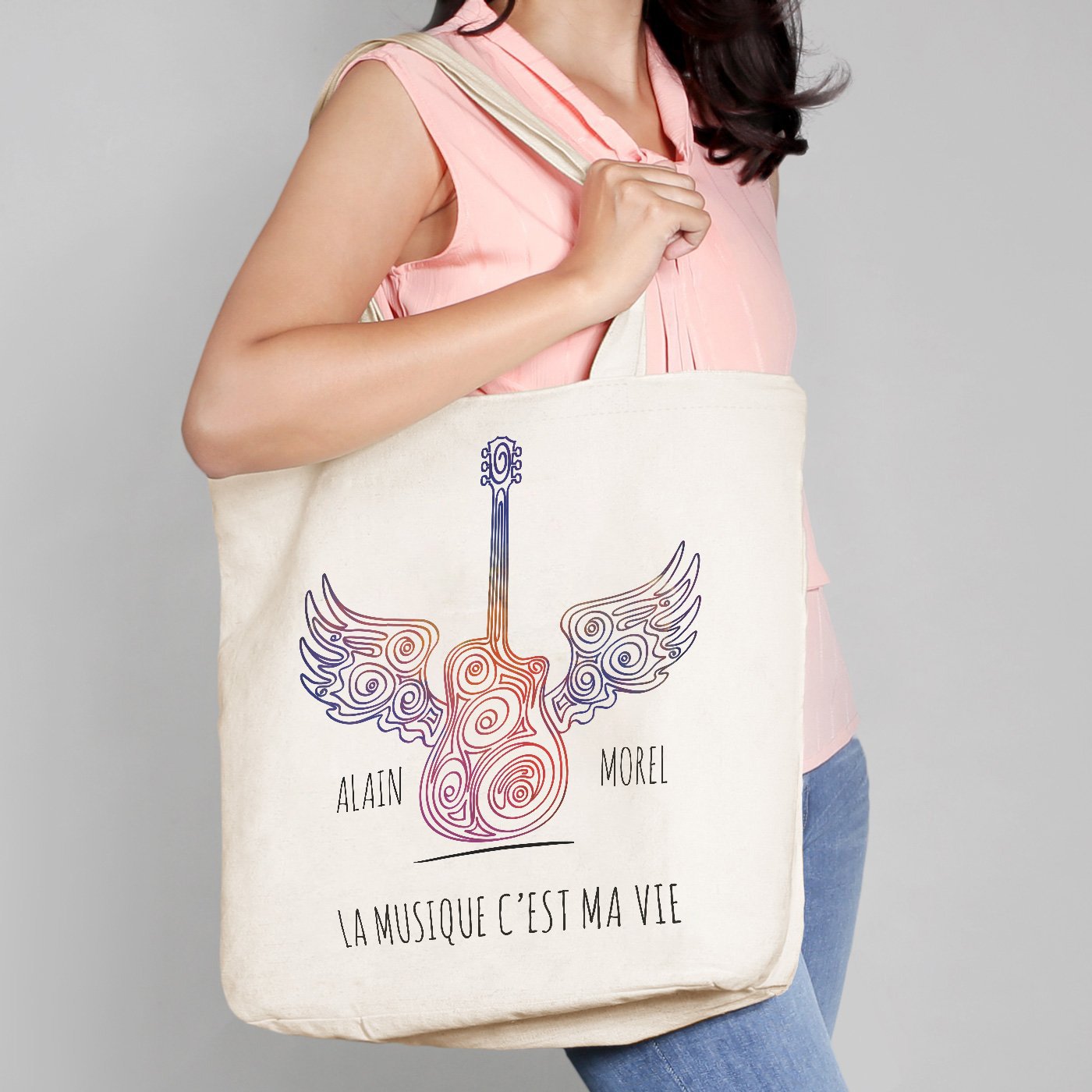 Sac tote personnalisé pour passionné de musique Murrano
