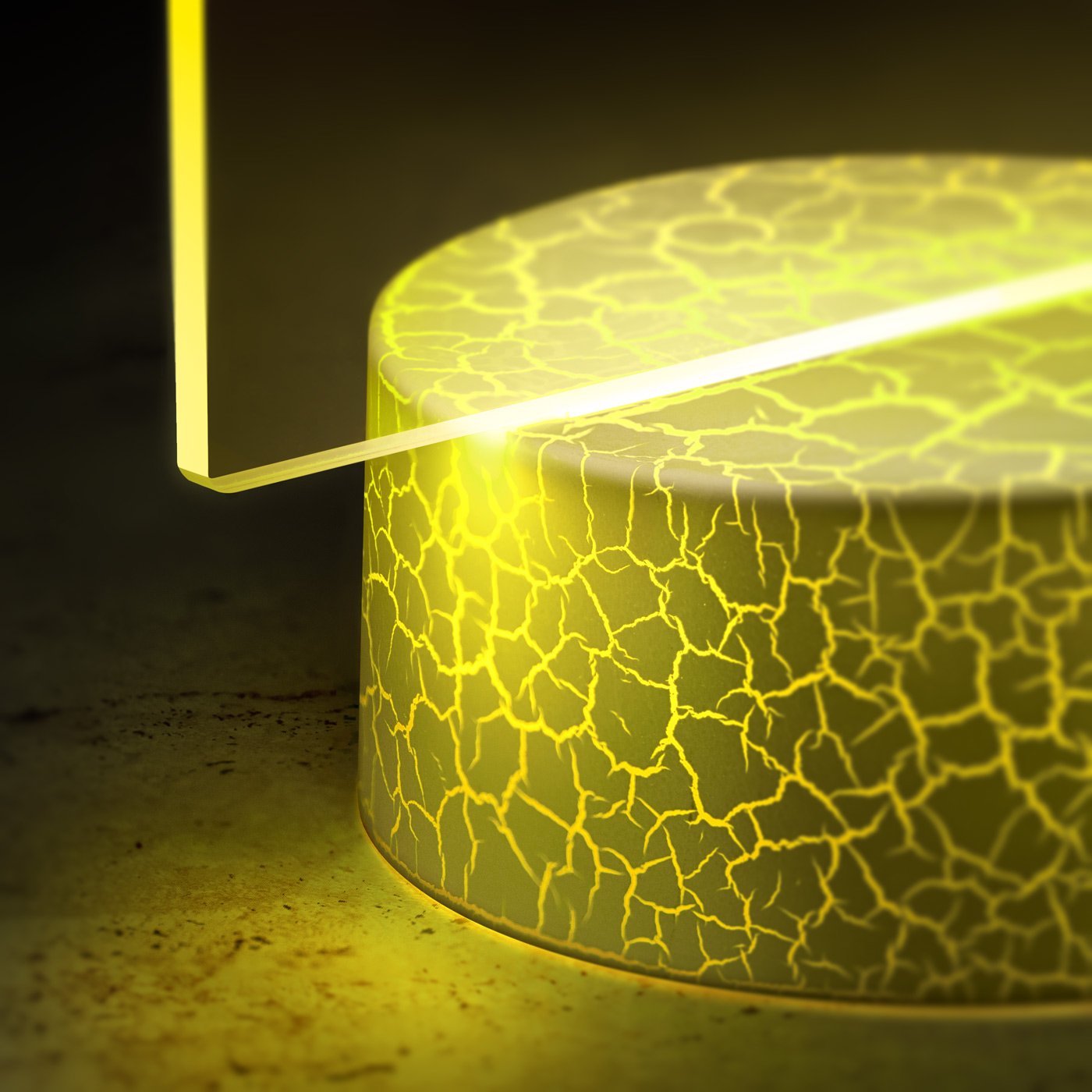 Lámpara LED Murrano 3D con impresión de primera comunión para sobrina